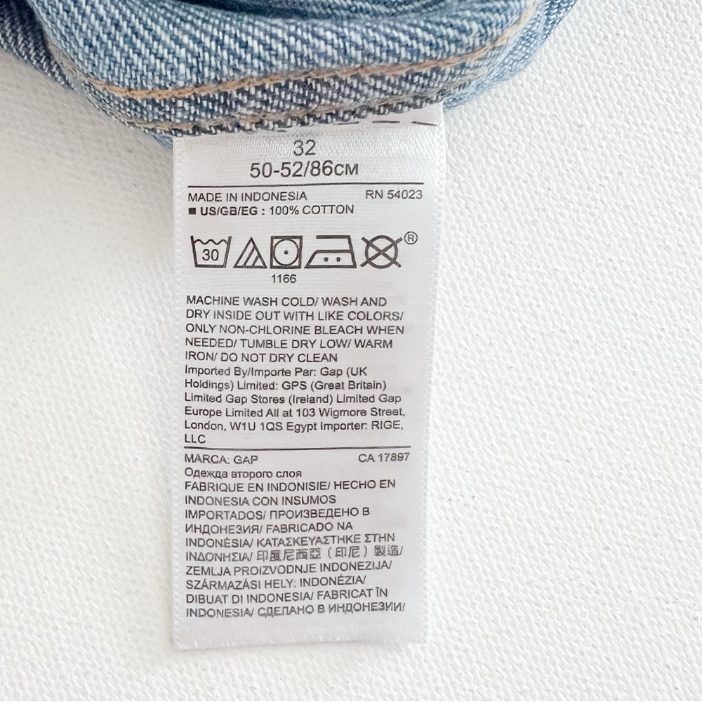 Gap Denim Patch Pocket Button Front Mini Skirt Si… - image 7